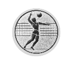 Glas Pokal 137-1 Schild & Emblem - Silber / 19 cm