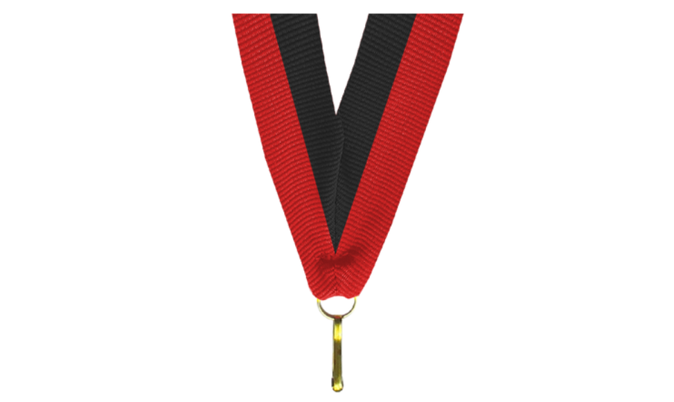 10er Pack Bänder - Breite 11 mm / Länge ca. 400 mm - Rot/Schwarz / 11x400mm