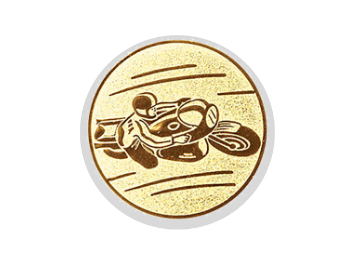 Glas Ständer W19x Schild & Emblem - 21.5 cm / Auswahl Weiß