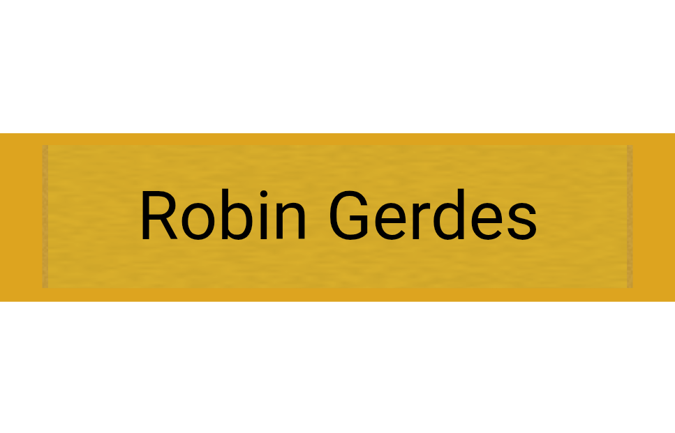 Gravurschild Gold selbstklebend - Gold / 60 x 15 mm