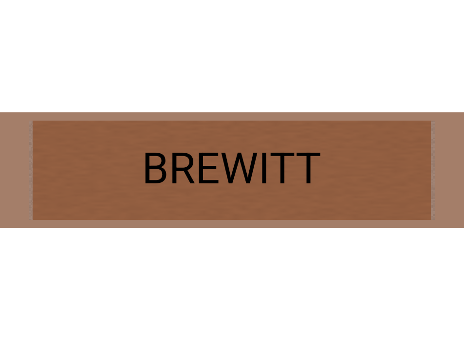 Klingelschild Bronze selbstklebend - Bronze / 60 x 15 mm