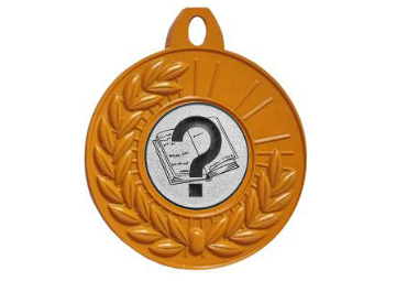 Farbmedaille Ø 50 mm - Orange / 50 mm