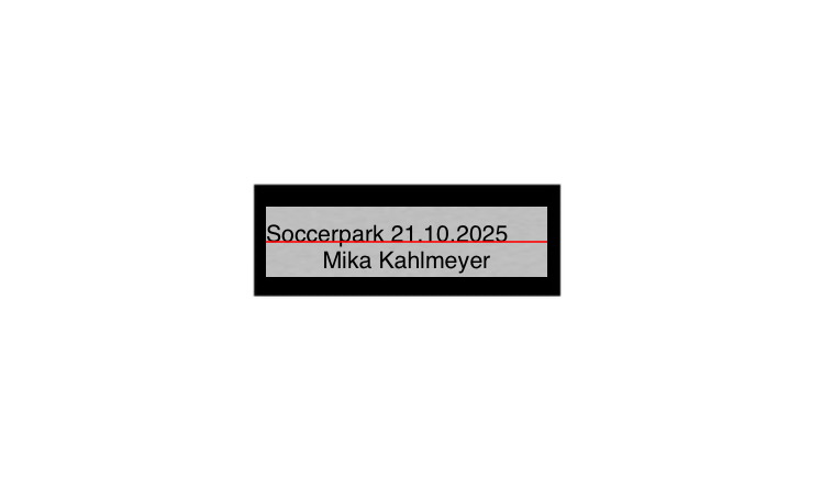 Fußballfigur Kicker P20 - Silber / Schwarz / 13 cm / SM