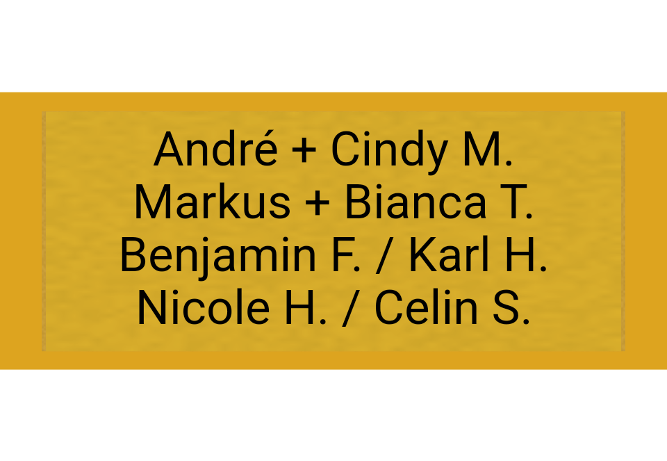 Gravurschild Gold selbstklebend - Gold / 60 x 25 mm