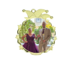 Karnevals Medaille D53 - Gold / 65x70mm