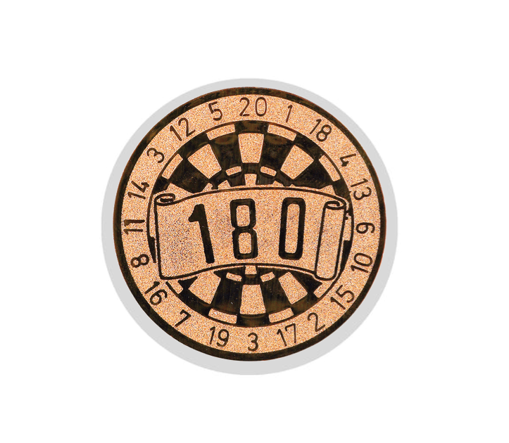 Glastrophäe 136-4 Schild & Emblem - 18 cm / Blau