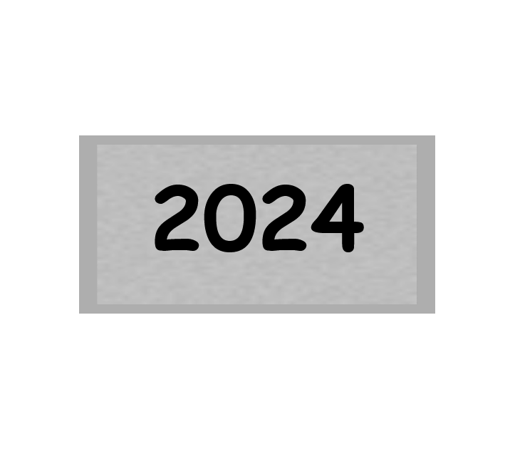 Gravurschild Silber selbstklebend - Silber / 60 x 30 mm