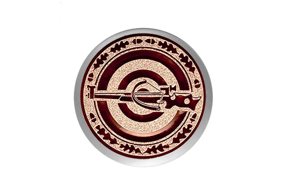 Edle Zinnrelief-Ehrentafel mit Profilrahmen - Gold/Silber / 19x24 cm