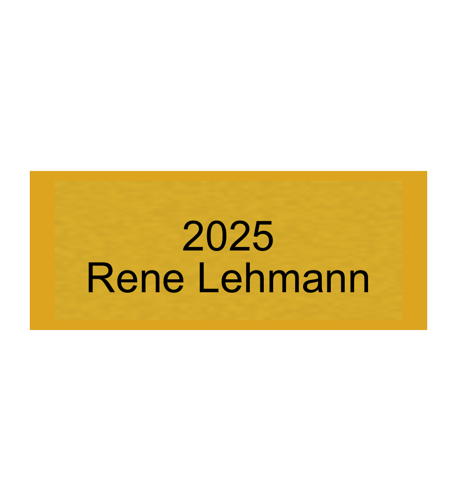 Gravurschild Gold selbstklebend - Gold / 50 x 20 mm