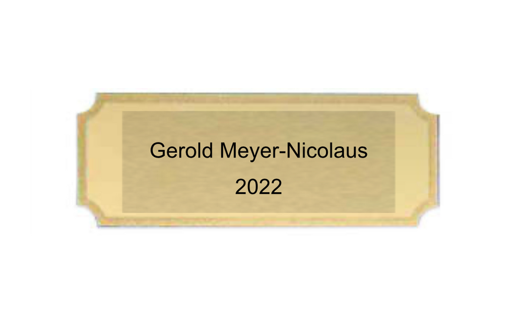 Gravurschilder mit Feinschliff - Gold / 62x24mm