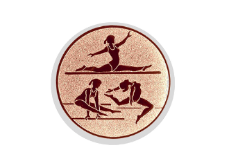 Glas Pokal 137-1 Schild & Emblem - Bronze / 19 cm