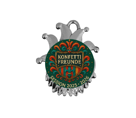 Karnevals Medaille ZM00165 - Silber / 60x50mm