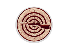 Glastrophäe 136-4 Schild & Emblem - 18 cm / Blau