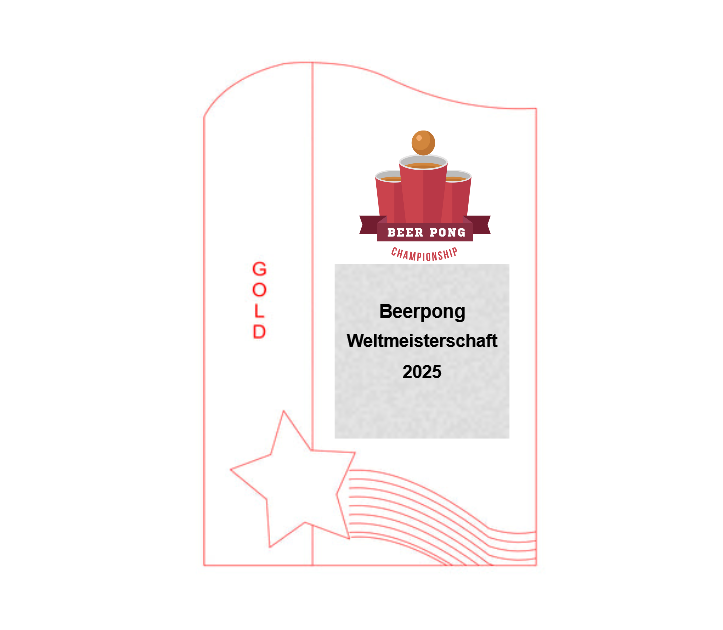 Glas Pokal 137-1 Lasergravur - Gold / 19 cm / Laser-Gravur