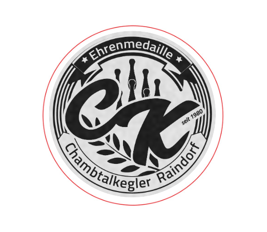 Glasmedaille 67315 Ø 70 mm - Blau / 70 mm