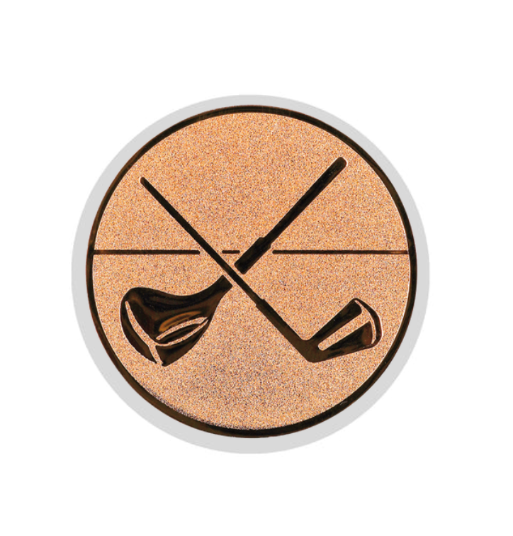 Glas Pokal 137-1 Schild & Emblem - Bronze / 19 cm