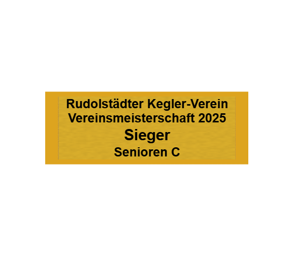 Gravurschild Gold selbstklebend - Gold / 70 x 25 mm