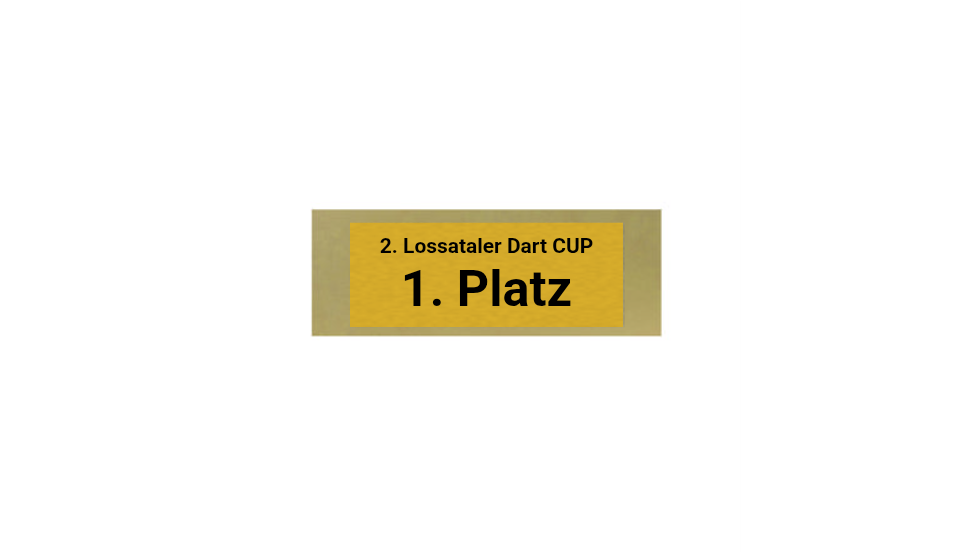 Glas Pokal Dart FG011 - 19 cm / Transparent Schwarz