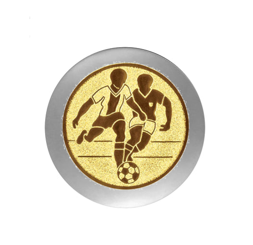 Fußballpokal 3949 - 17 cm / Silber Gold