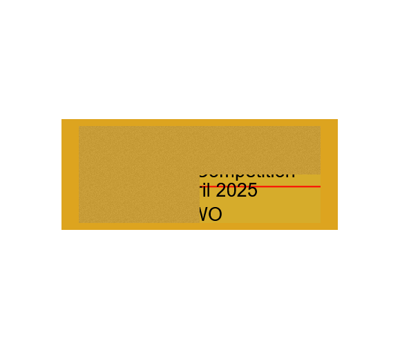 Gravurschild Gold selbstklebend - Gold / 50 x 20 mm