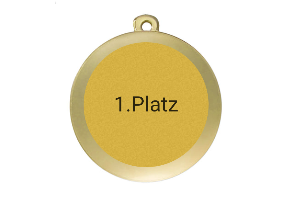 Medaille Fußball D112A Ø 50mm - Gold / 50 mm