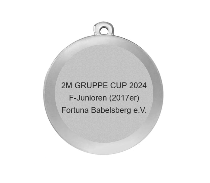 Medaille Fußball BS.ME75 50 mm - Silber / 50 mm