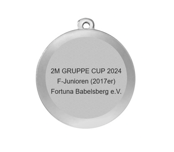 Medaille Fußball BS.ME75 50 mm - Silber / 50 mm