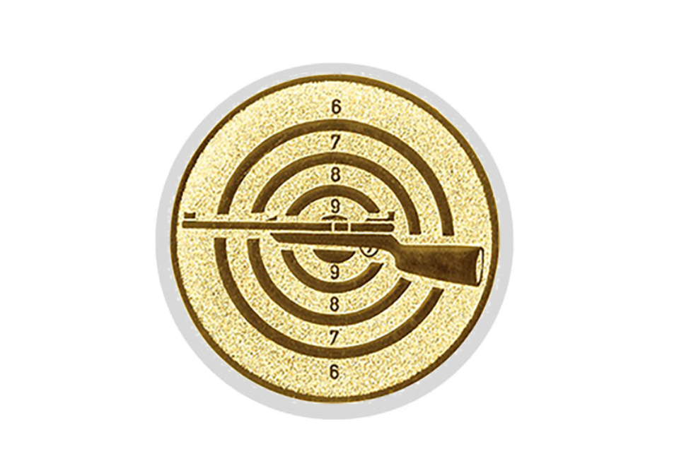 Glas Pokal 8805 blau Schild & Emblem - Silber Blau / 18 cm