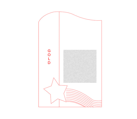 Glas Pokal 137-1 Lasergravur - Gold / 19 cm / Laser-Gravur