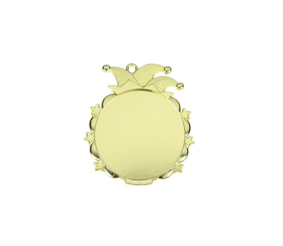 Karnevals Medaille D53 - Gold / 65x70mm
