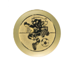 Fußball Pokal WR1012 SM - Silber / Gold / 12.5 cm