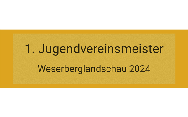 Gravurschild Gold selbstklebend - Gold / 80 x 25 mm