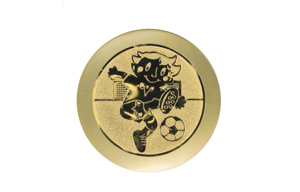 Fußball Kinderpokal BS.WR0599 SM - 11.5 cm / Gold/Schwarz