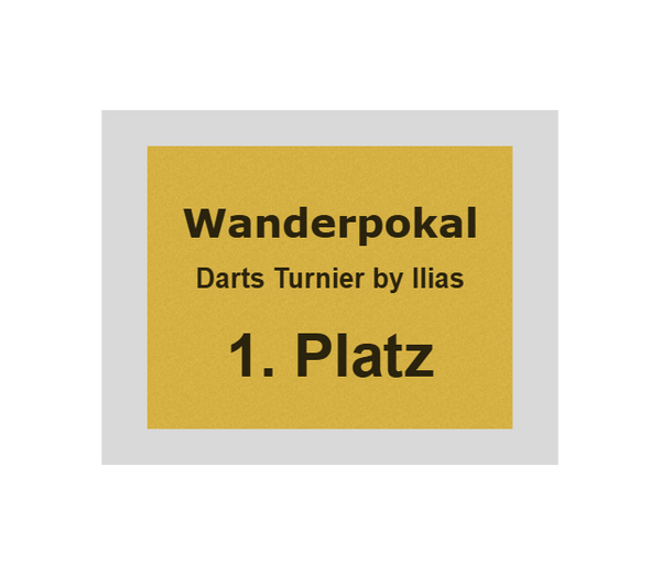 Pokal Dart ST.182 - Gold / 31.5 cm