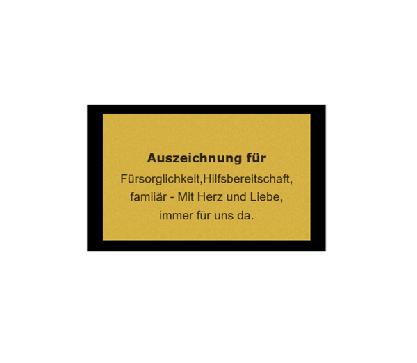 Classic Achievement Award - Matt Edition Gold - Gold / 265 mm