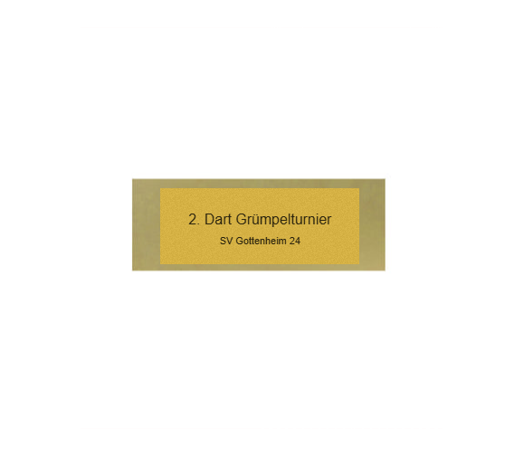 Glas Pokal Dart FG011 - 19 cm / Transparent Schwarz