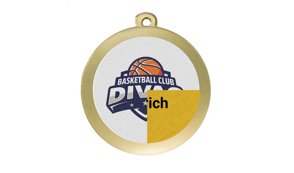 Medaille NZ03D Basketball Ø 50 mm - Gold / 50 mm