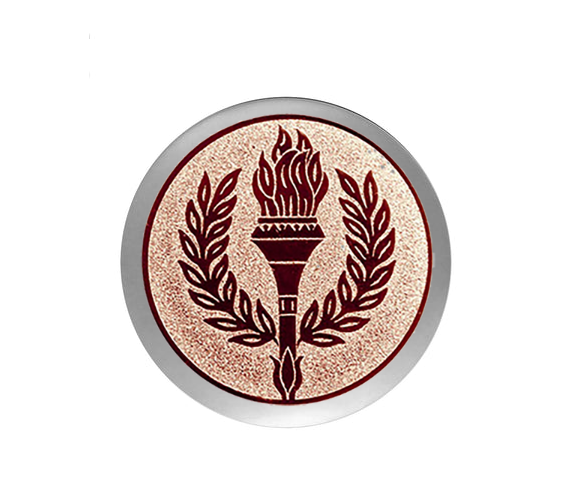 Glas Pokal 137-1 Schild & Emblem - Bronze / 19 cm