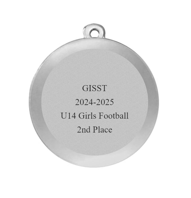 BS.ME111 Medaille Fußball Frauen Ø 45mm - Silber / 45 mm