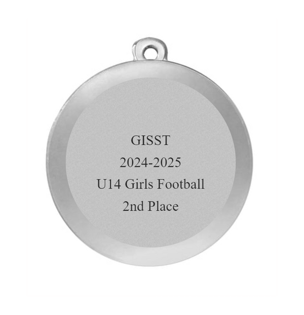 BS.ME111 Medaille Fußball Frauen Ø 45mm - Silber / 45 mm