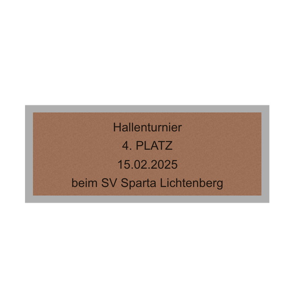 Fußball Pokal 0951 - 24 cm / Gold/Blau