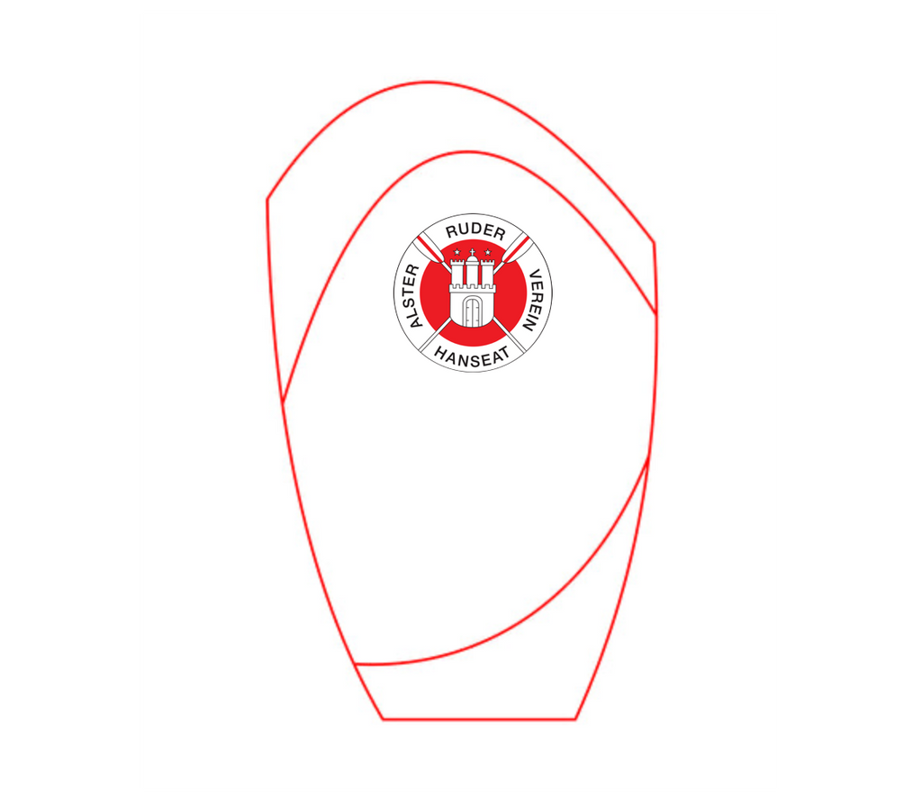 Glaspokal W55 rot - Rot/Transparent / 20.5 cm