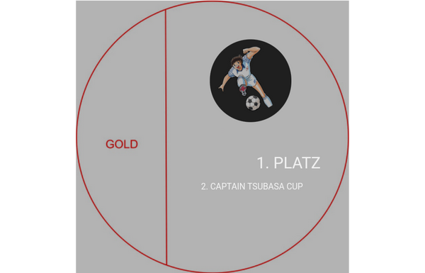 Glas Pokal 171-5 Lasergravur - Gold / 21 cm / Laser-Gravur
