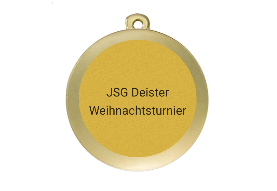 Medaille Fußball D101 / 59x39 mm - Gold / 59x39 mm