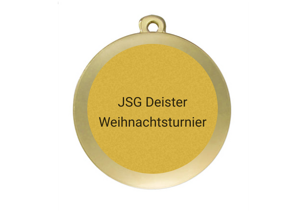 Medaille Fußball D101 / 59x39 mm - Gold / 59x39 mm