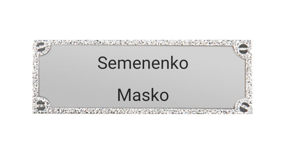 Gravurschild edel in Silber - Silber / 73 x 28 mm