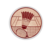 Glas Ständer W19x Schild & Emblem - 17.5 cm / Auswahl Blau