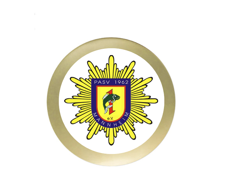 Glas Ständer Schild & Emblem - 21.5 cm / Auswahl Blau