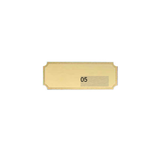 Gravurschilder mit Feinschliff - Gold / 62x24mm