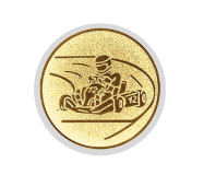 Glastrophäe 136-4 Schild & Emblem - 15 cm / Blau